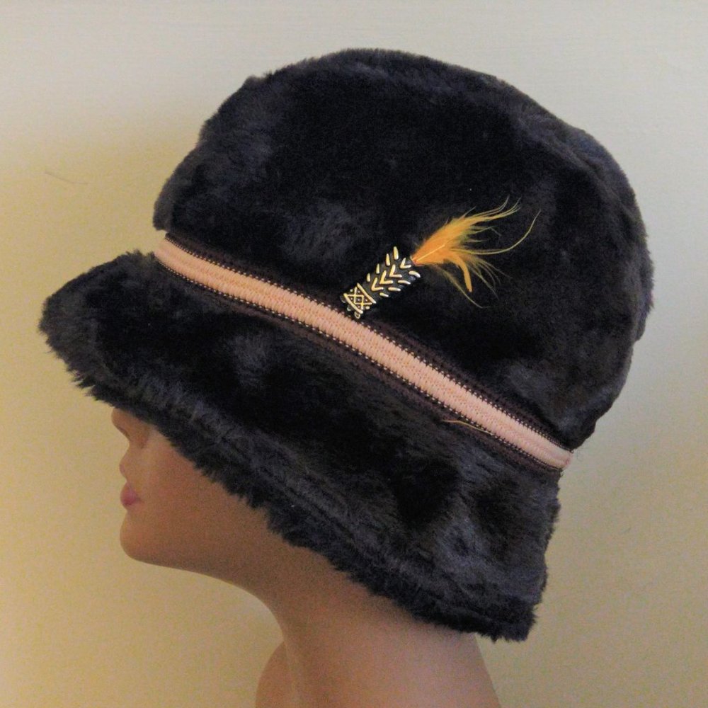 Original Vintage Fur Fedora Hat